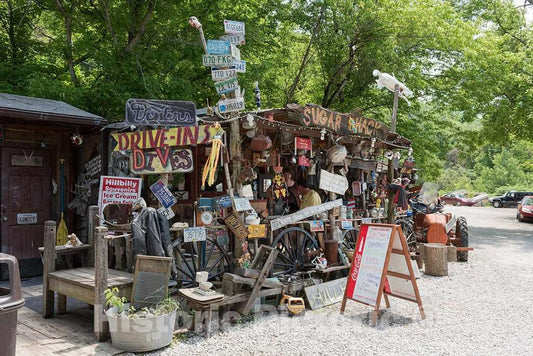 Photo- Remnants from The Backwoods at The Hillbilly Hot Dogs Stand Along West Virginia Route 2 Along The Ohio River in Rural Cabell County 3 Fine Art Photo Reproduction