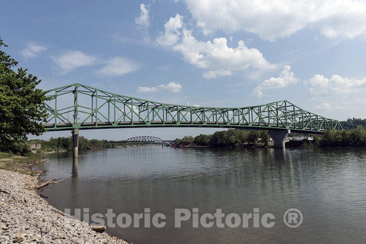 Point Pleasant, WV Photograph - The Point Pleasant-Henderson Bridge over the Kanawha River, connecting Point Pleasant and Henderson, West Virginia