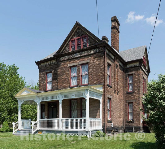 Photo - Attractive house in New Cumberland, West Virginia- Fine Art Photo Reporduction