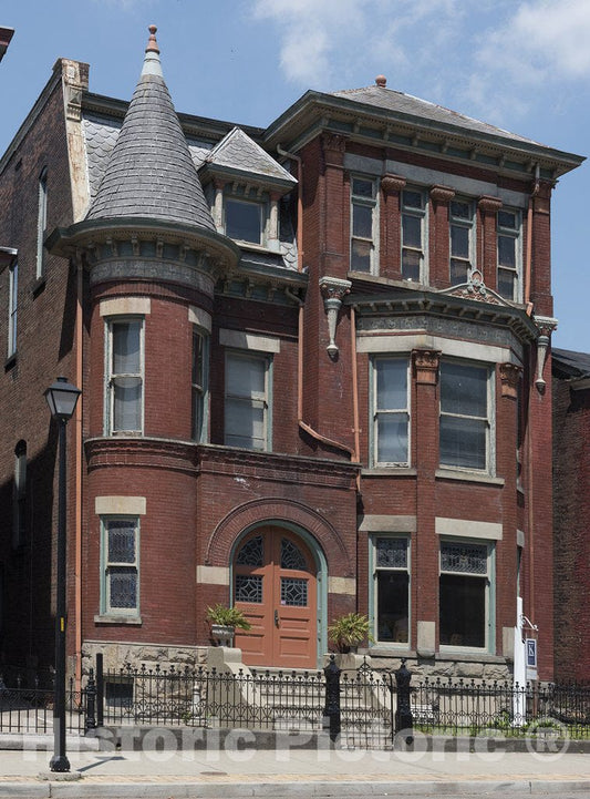 Wheeling, WV Photo - One of Several Victorian-Style Homes on Chapline Street in Downtown Wheeling, West Virginia