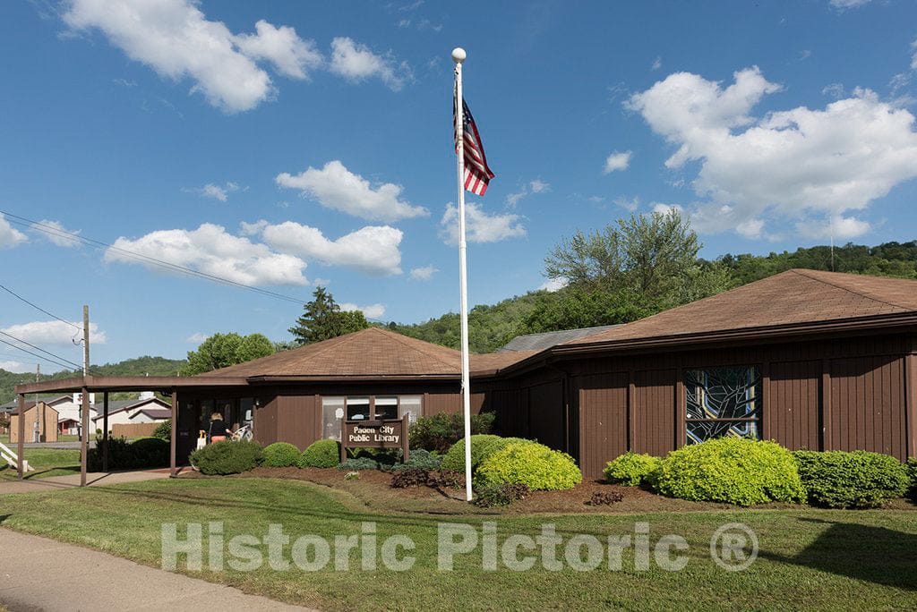 Photo - The Paden City, West Virginia, Public Library- Fine Art Photo Reporduction