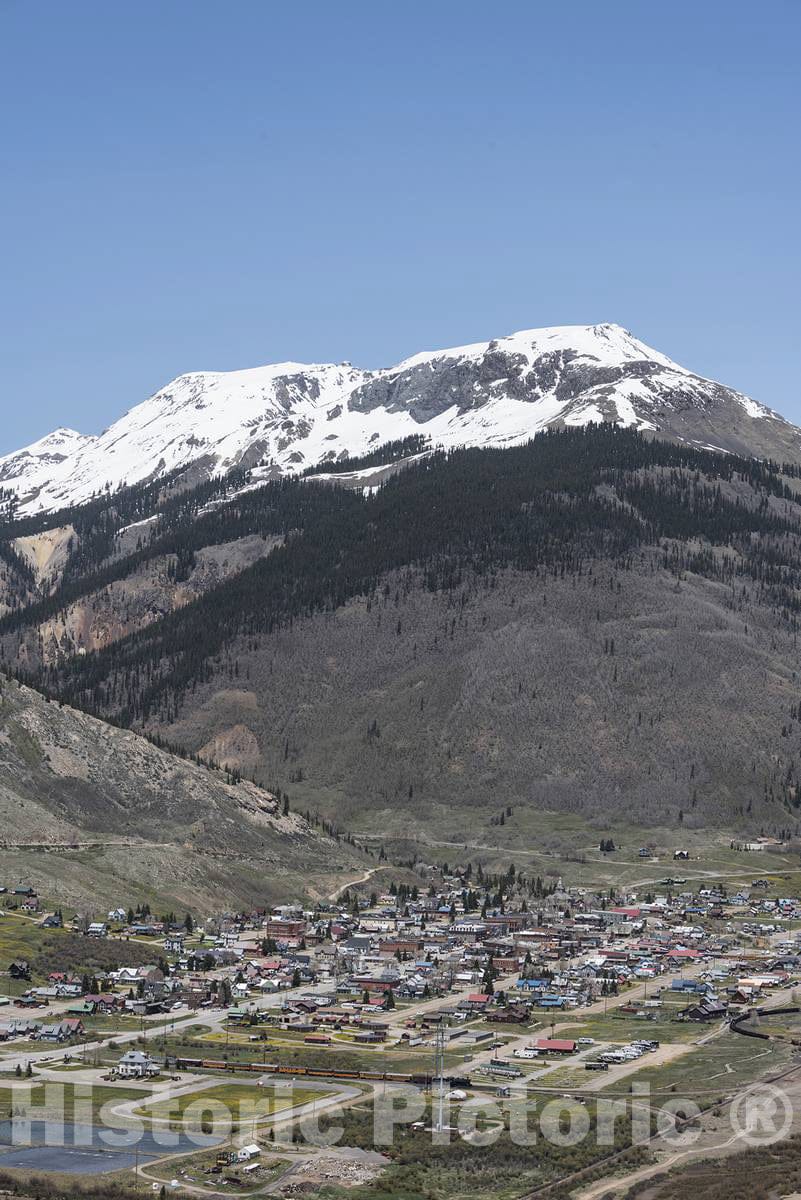 Photo- View from high Above Silverton, Best Known to Tourists as The Northern Terminus of The Durango & Silverton Narrow Gauge Railroad 2 Fine Art Photo Reproduction