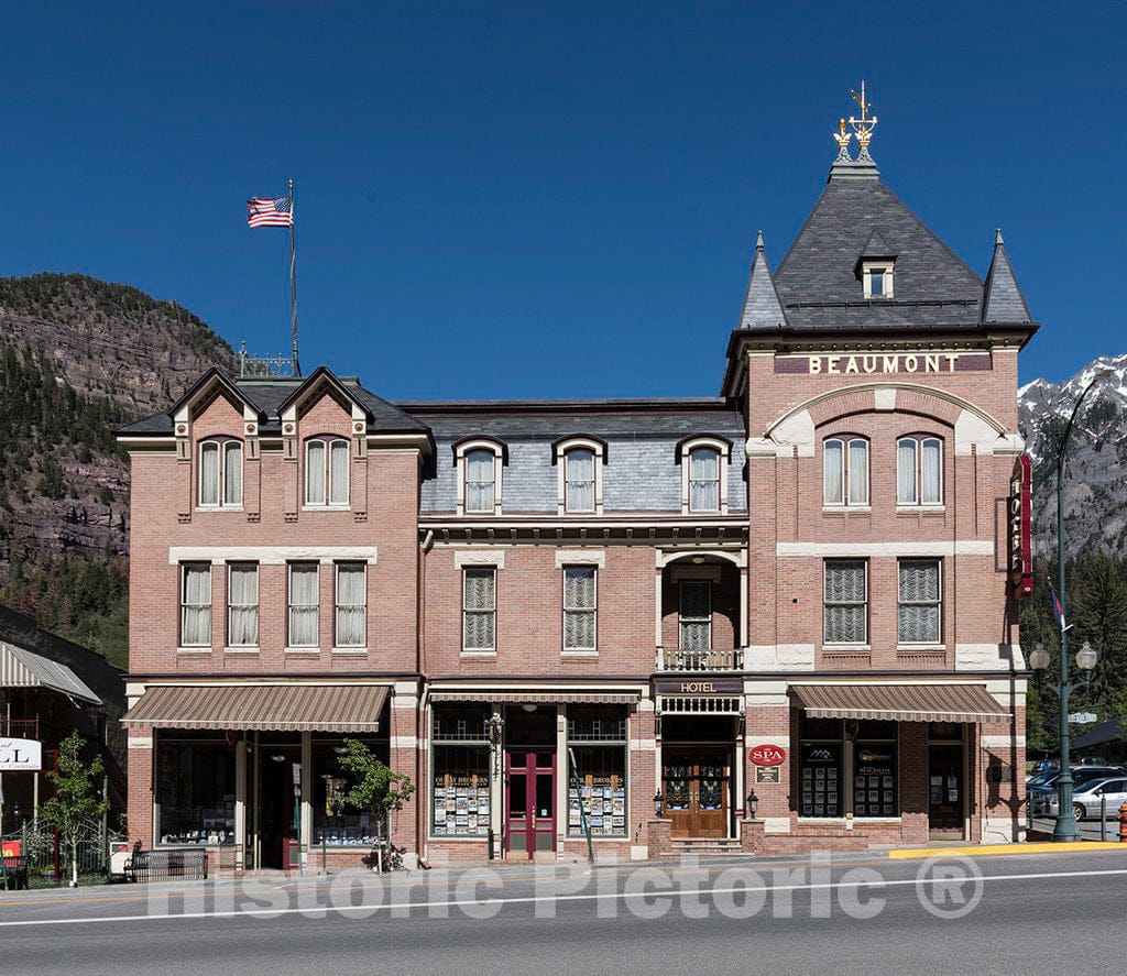 Photo - The 1886 Beaumont Hotel in Ouray, Colorado, an Old Mining Community high in The San Juan Mountains of Southwestern Colorado- Fine Art Photo Reporduction
