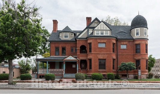 Photo- The Bowen Mansion, as of 2015 The Home of The Pueblo County Office of Planning and Development in Pueblo, Colorado 1 Fine Art Photo Reproduction