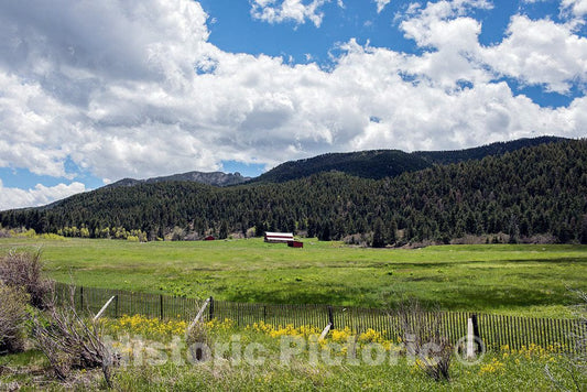 Photo - Meadow and Mountain View Near Rye in Pueblo County, Colorado- Fine Art Photo Reporduction