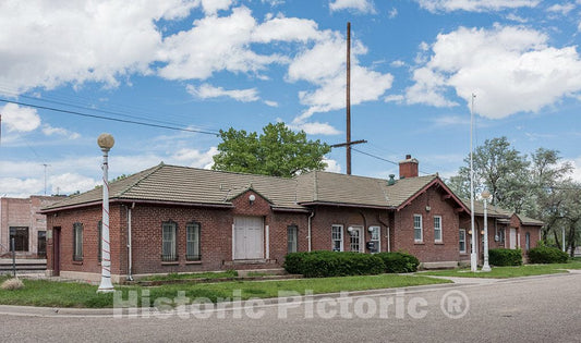 Photo - The Old Colorado & Southern Railroad Depot, Now The City Visitor Center in Walsenburg, Colorado- Fine Art Photo Reporduction