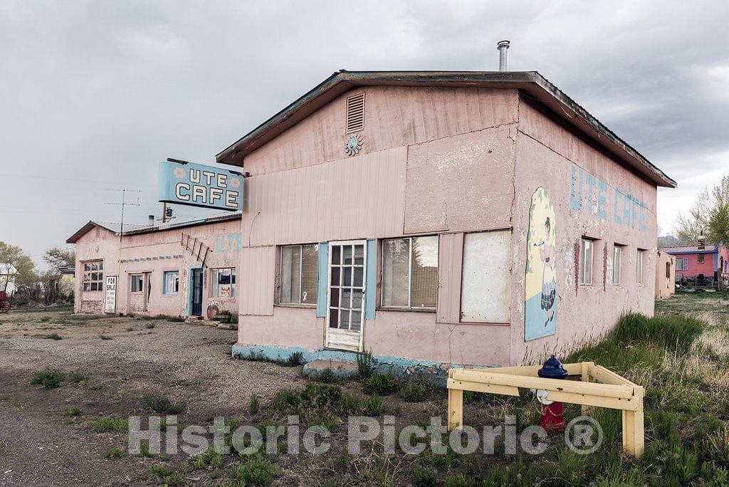 Fort Garland, CO Photo - What's Left of The Old Ute Cafe in Fort Garland, Colorado