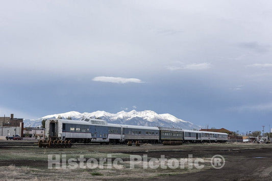 Alamosa, CO Photo - Old Train Cars, Including a Dome car Observation Coach, Part of The Collection of The Colorado Railroad Museum in Alamosa, Colorado