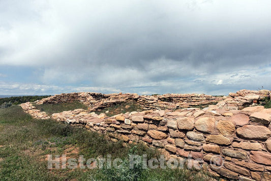 Photo- Ruins of Lowry Pueblo, one of The settlements of More Than 24 Ancient Puebloan Tribes from A.D. 500 to 1300 in The Great Sage Plai 1 Fine Art Photo Reproduction