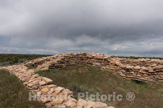 Photo- Ruins of Lowry Pueblo, one of The settlements of More Than 24 Ancient Puebloan Tribes from A.D. 500 to 1300 in The Great Sage Plai 2 Fine Art Photo Reproduction