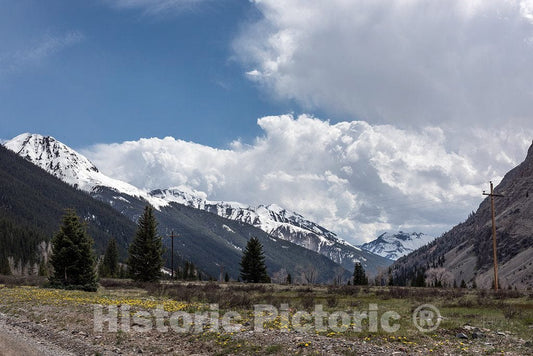 Photo- Scene in The San Juan Mountains Above Silverton, Colorado, Along The Mostly Dirt-and-Gravel Alpine Loop That 2 Fine Art Photo Reproduction