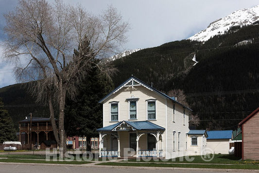 Photograph - A House with Delicate Gingerbread Trim in Silverton, The seat of San Juan County, Colorado, a Legendary Silver-Rush Boomtown of The 19th Century 1