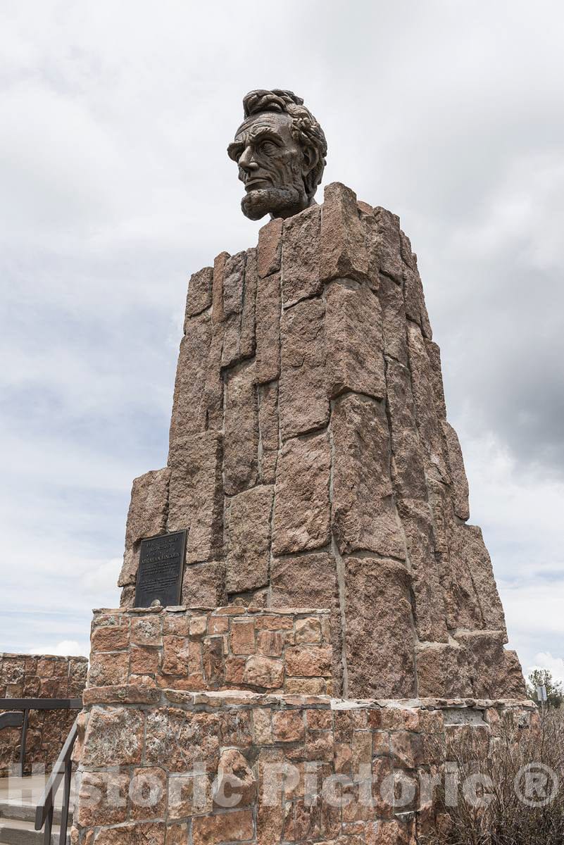 Photo - A Monument to U.S. President Abraham Lincoln Outside Laramie, Wyoming- Fine Art Photo Reporduction