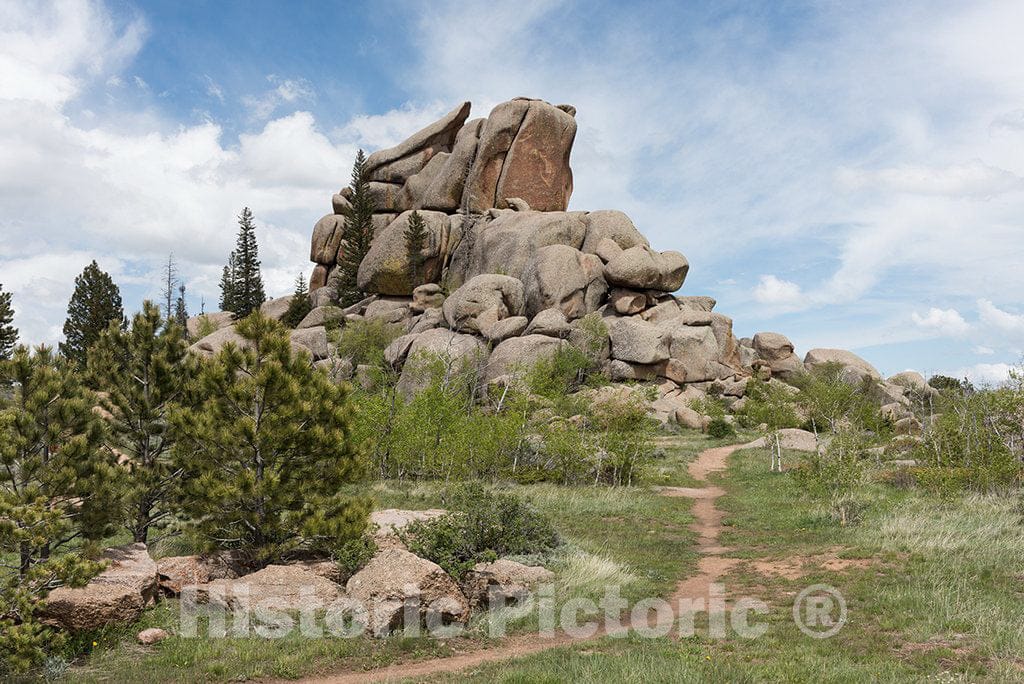Photo- Vedauwoo Turtle Rock, a Towering Pile of Weathered Sherman Granite That is The Cornerstone of a 3.2-Mile Trail in The Medicine Bow-Routt National Forest 4 Fine Art Photo