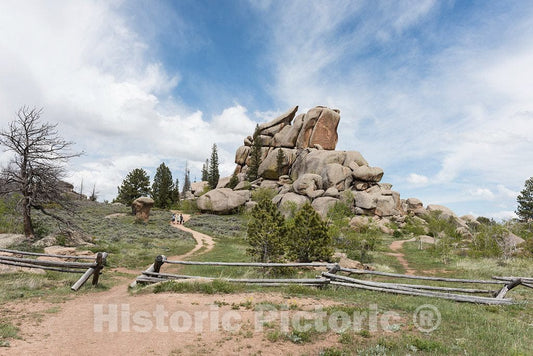 Photo- Vedauwoo Turtle Rock, a towering pile of weathered Sherman Granite that is the cornerstone of a 3.2-mile trail in the Medicine Bow-Routt National Forest 5 Fine Art Photo