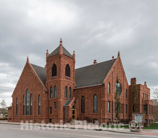 Photo - The First United Methodist Church (Originally First Methodist Church), which Opened in 1890 in Wyoming's Capital, Cheyenne- Fine Art Photo Reporduction