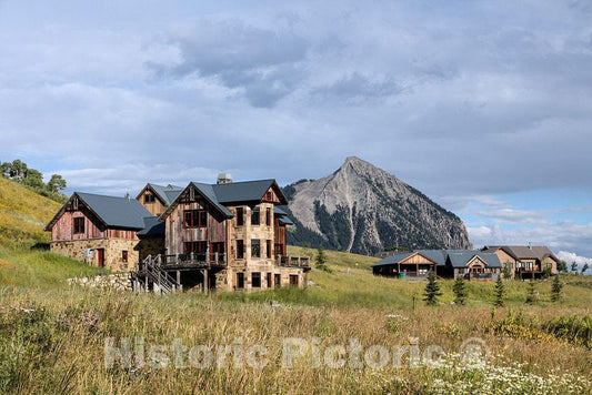 Photo- High-Country residences in Gunnison County in The Rocky Mountains of Colorado, Along The Alpine, Dirt Washington Gulch Road Above The City of Crested Butte 2