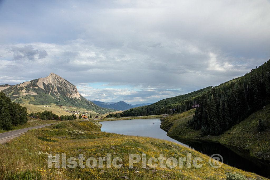 Photo- Meridian Lake in Gunnison County, high in The Rocky Mountains of Colorado Along The Alpine, Dirt Washington Gulch Road Above The City of Crested Butte 1 Fine Art Photo