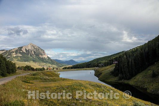 Photo- Meridian Lake in Gunnison County, high in The Rocky Mountains of Colorado Along The Alpine, Dirt Washington Gulch Road Above The City of Crested Butte 1 Fine Art Photo