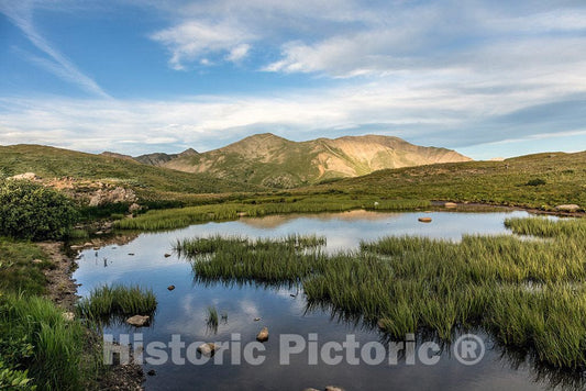 Photo - Mountain and Pond View Along Independence Pass in Pitkin County- Fine Art Photo Reporduction