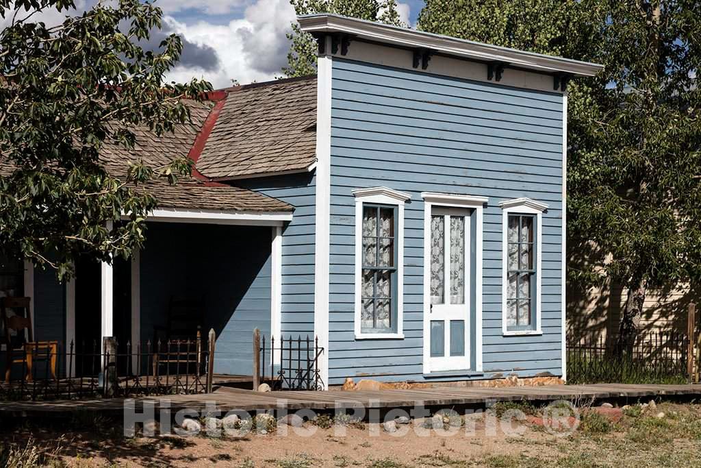 Photo - Late-1800s Commercial Building Moved to South Park City Museum, a Collection of Historic Buildings in Fairplay, Colorado- Fine Art Photo Reporduction