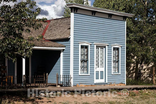 Photo - Late-1800s Commercial Building Moved to South Park City Museum, a Collection of Historic Buildings in Fairplay, Colorado- Fine Art Photo Reporduction