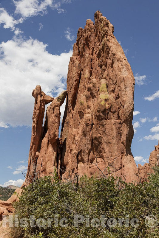 Colorado Springs, CO Photograph - Formation in The Garden of The Gods, a Public Park, but Also an International Tourist Attraction, Packed with red-Rock Formations in Colorado Springs, Colorado