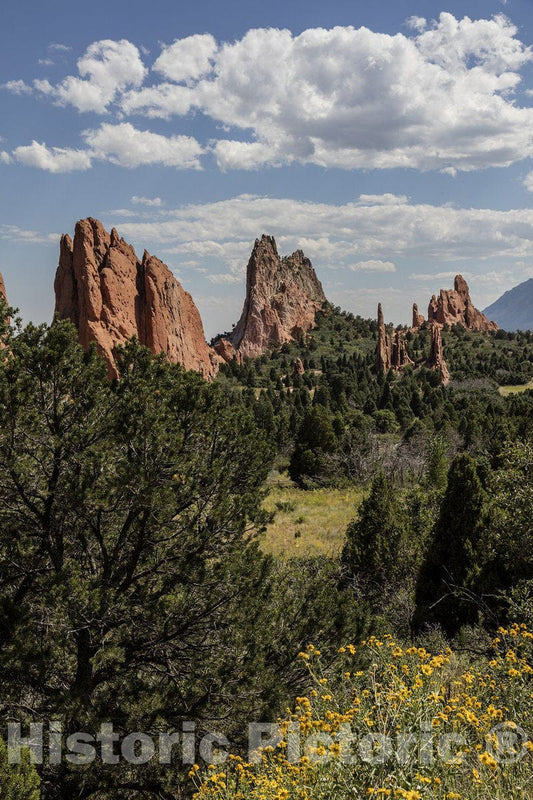 Colorado Springs, CO - 16x24 Photo - Formation in The Garden of The Gods, a Public Park