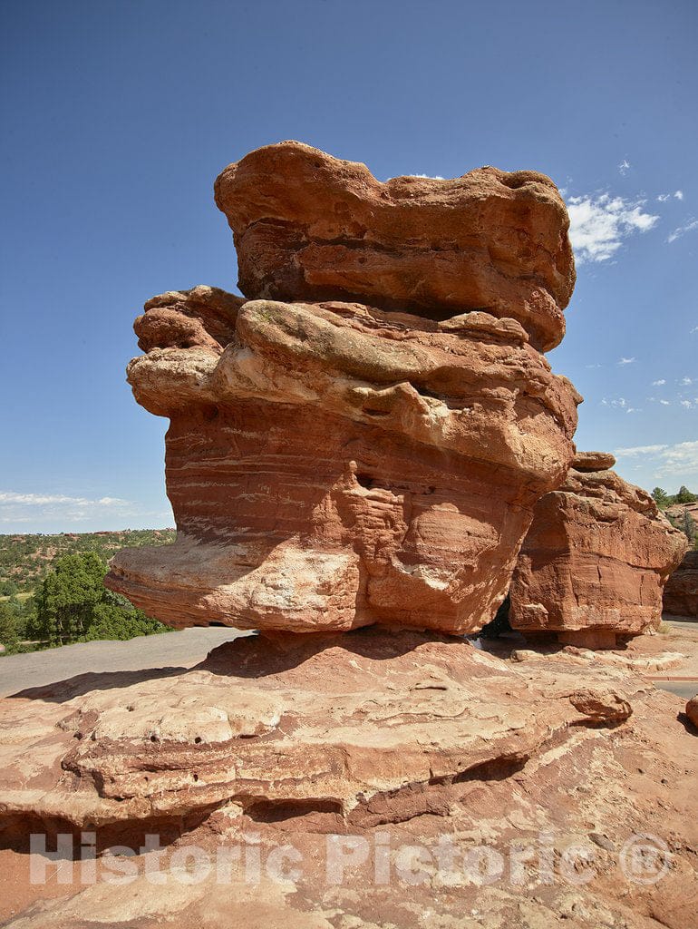 Colorado Springs, CO Photograph - Formation in the Garden of the Gods, a public park, but also an international tourist attraction, packed with red-rock formations in Colorado Springs, Colorado