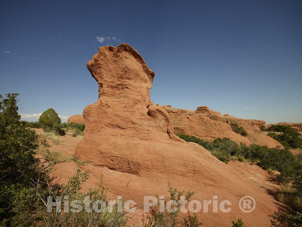 Colorado Springs, CO Photograph - Formation in The Garden of The Gods, a Public Park, but Also an International Tourist Attraction, Packed with red-Rock Formations in Colorado Springs, Colorado