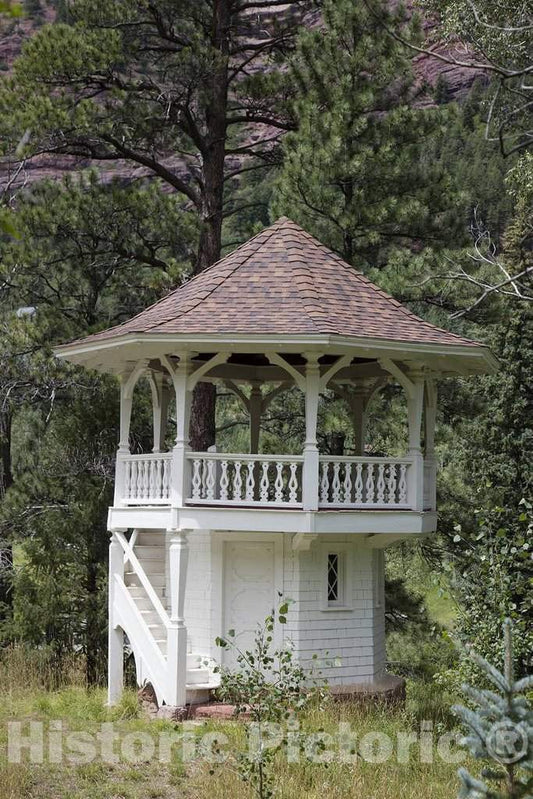 Photo - Observation Tower (and Once Likely a Playhouse) Outside Redstone Castle, Also Known as Cleveholm Manor- Fine Art Photo Reporduction