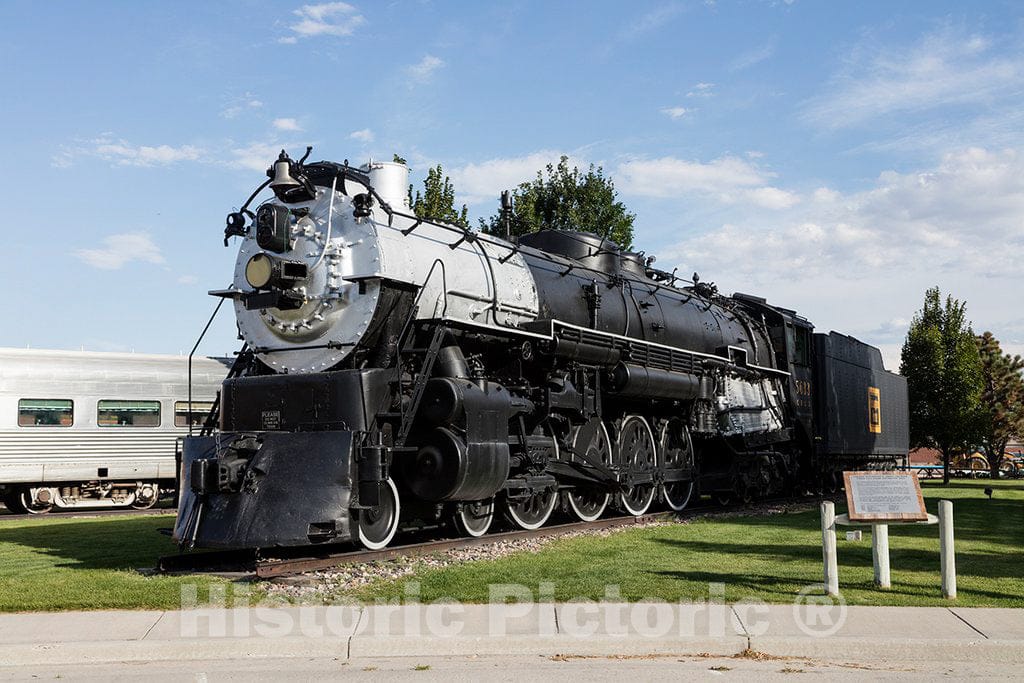 Photo - No. 5633, one of Five Retired Chicago Burlington & Quincy Railroad 4-8-4 steam locomotives Preserved in U.S. Parks and Museums- Fine Art Photo Reporduction