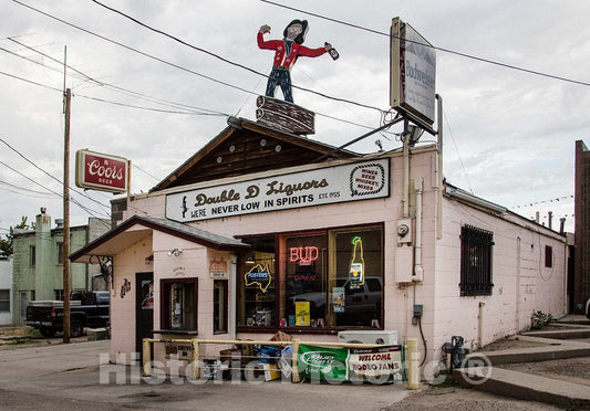Photo - The Never Low in Spirits Double D Liquor Store in Douglas, Wyoming- Fine Art Photo Reporduction