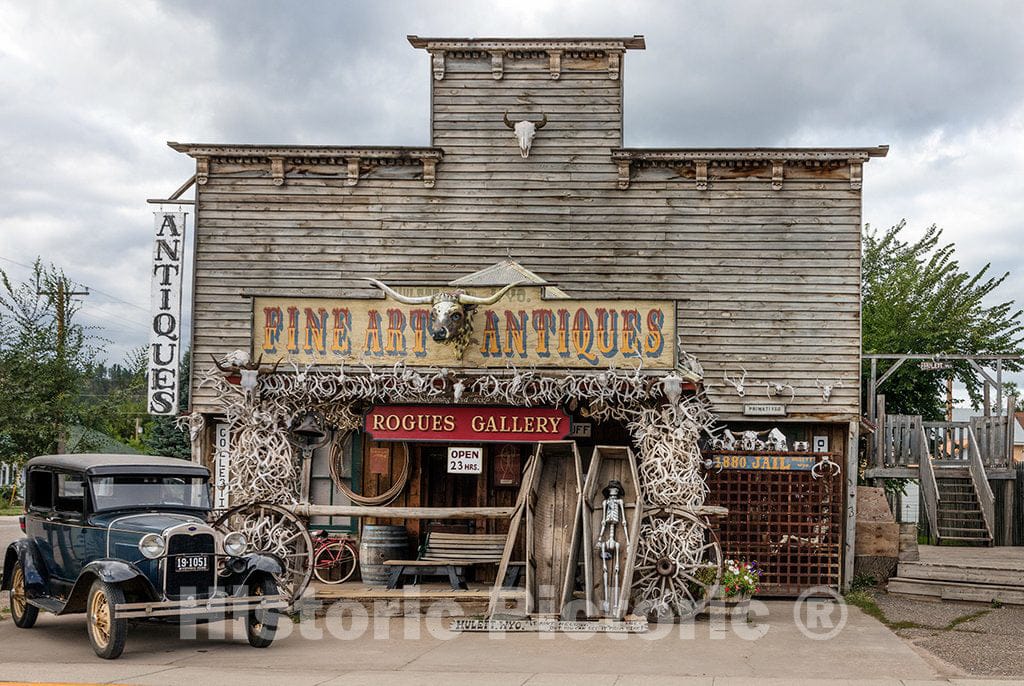 Photo - The Complex Rogues Gallery Antique Store in Hulett, Wyoming- Fine Art Photo Reporduction