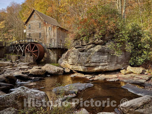 Photograph - The Glade Creek Grist Mill, a fully operable mill was built in 1976 in West Virginia's Babcock State Park as a re-creation, made from parts of three old mills, of Cooper's Mill 2
