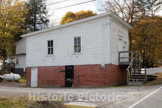 Photo - The combination mayor's office (above) and jail (downstairs)- Fine Art Photo Reporduction