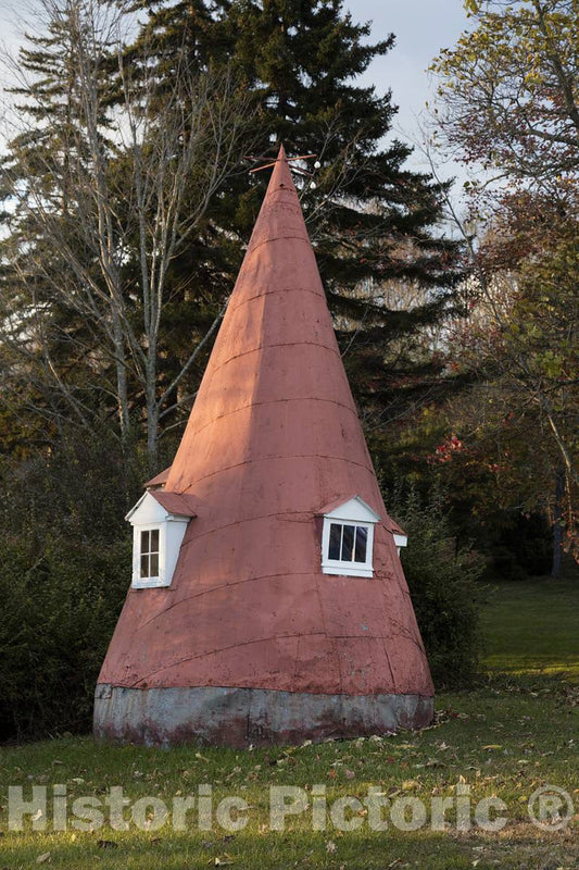 Photo - This is NOT an ice-Cream Cone with Windows. Otherwise, We're not Exactly Sure What Purpose This conical Structure in Marlinton- Fine Art Photo Reporduction