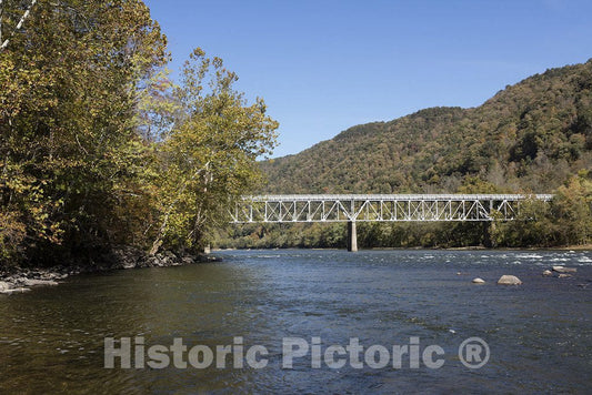 Fayette County, WV Photo - A bridge over the New River, south of Thurmond in Fayette County, WV