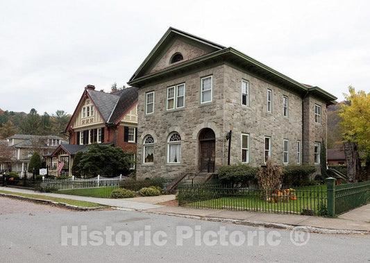Photograph- The Elegant Residential Section of Main Strreet in Bramwell, Known as The Millionaires' Town in West Virginia's Southern Coalfields, which Extended for 40 Miles from Bramwell