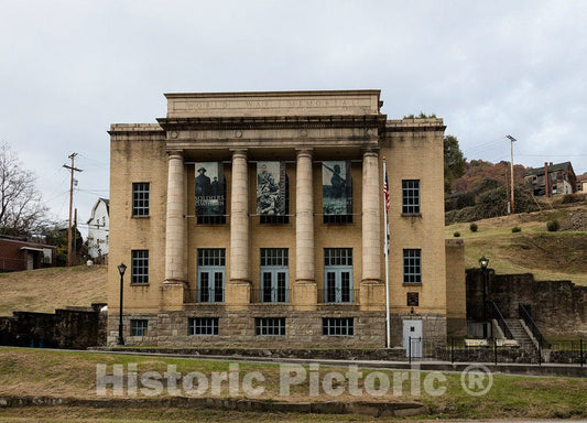 Photo - This Building in The Distressed Appalachian Mountains Town of Kimball in Southern West Virginia is Unusual for Two Reasons: - Fine Art Photo Reporduction