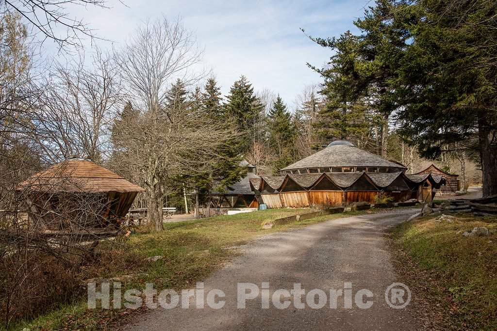 Himalayan-Style yurts, which Serve as Living Quarters, and Guest Houses at The Mountain Institute, a Community of conservationists on The Slopes of Spruce Knob 1