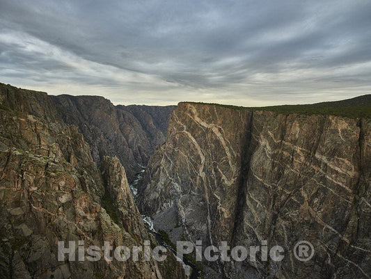 Montrose County, CO Photo - A Portion of The deep Black Canyon of The Gunnison (River), Near Montrose in Montrose County, Colorado.