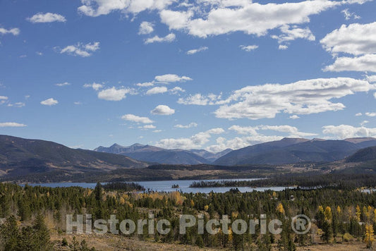 Frisco, CO Photo - Distant View of Dillon Reservoir, Near Frisco, Colorado.