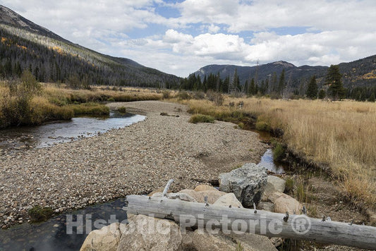 Grand County, CO Photo - A Portion of The Grand Ditch, a Stretch of The Colorado River, just Ten Miles from its headwaters in Rocky Mountain National Park.