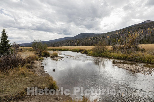 Grand County, CO Photo - A Stretch of The CO River Near its headwaters, Along The Path Through The Holzwarth Site in Rocky Mountain National Park.