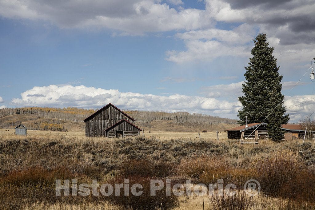 Grand County, CO Photo - Weathered barn at a Homestead in Grand County, Colorado.