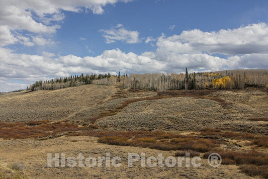 Jackson County, CO Photo - Late Fall Scene in Rural Jackson County, Colorado.