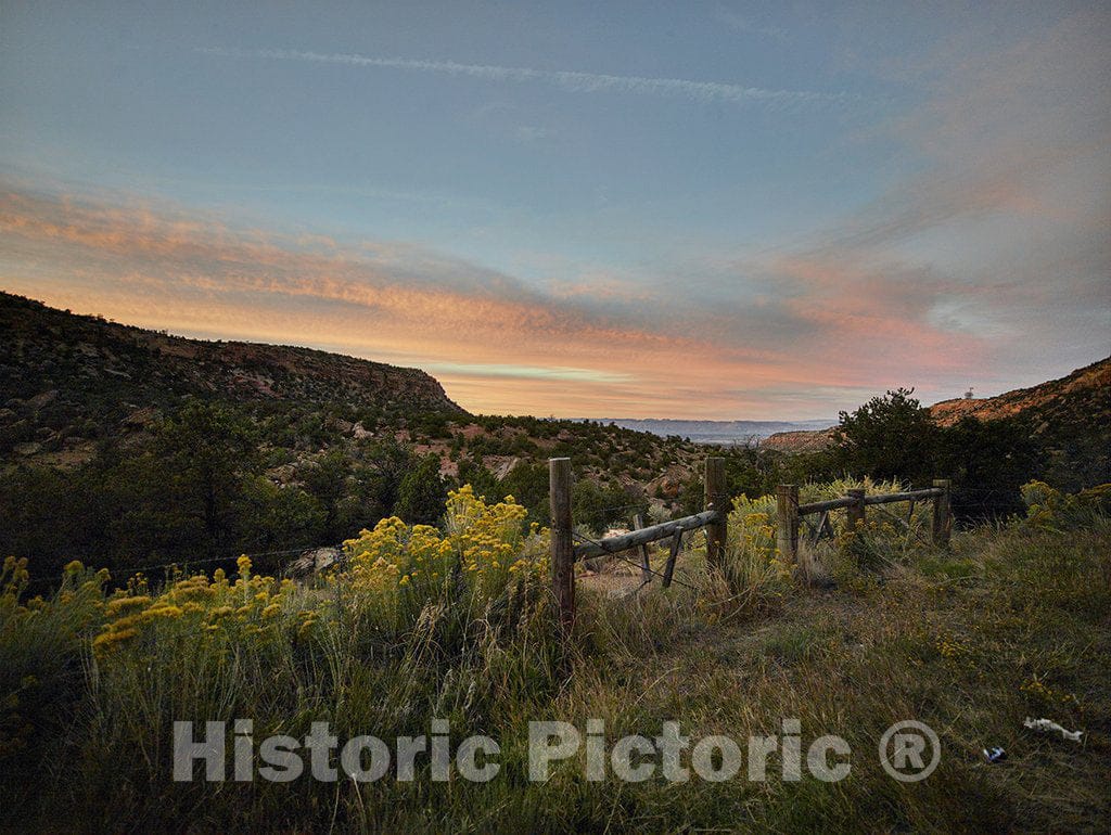 Mesa County, CO Photo - Dusk Settles Over Mesa County, Colorado's, Unaweep Canyon.