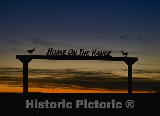 Farson, Wyoming Photo - A Creative, Even Nostalgic, Ranch Entrance Sign Near The Hamlet of Farson in Sweetwater County, Wyoming.