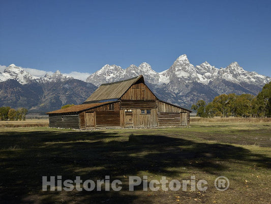Grand Teton National Park, Wyoming Photo - The 1913 Moulton Barn in Grand Teton National Park in Wyoming.